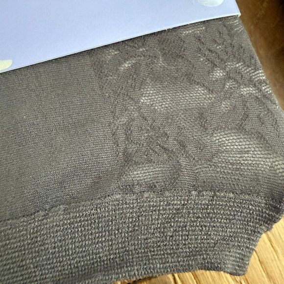 NIP 2 Claire’s Y2K Footless Tights Embellished Bling Tan Dark Grey Lace M L - Picture 3 of 8